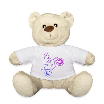 Supermoto Motocross Freestyle Motocross Hommes - Nounours - blanc - Devant