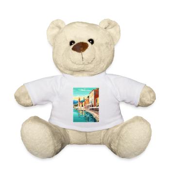 Nice Francescape Vintage Travel Poster Souvenir - Teddy Bear - white - Front