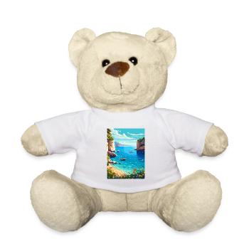 Zakynthos Grèce Décoration Grec Voyage Affiche - Nounours - blanc - Devant