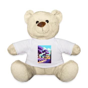 Provence Frankreich Vintage Reiseposter WPA Souvenir - Teddy - Weiß - Vorne