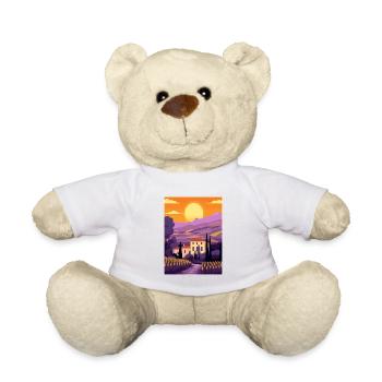 Provence Frankreich Vintage Reiseposter WPA Souvenir - Teddy - Weiß - Vorne
