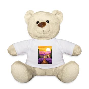 Provence Frankreich Vintage Reiseposter WPA Souvenir - Teddy - Weiß - Vorne