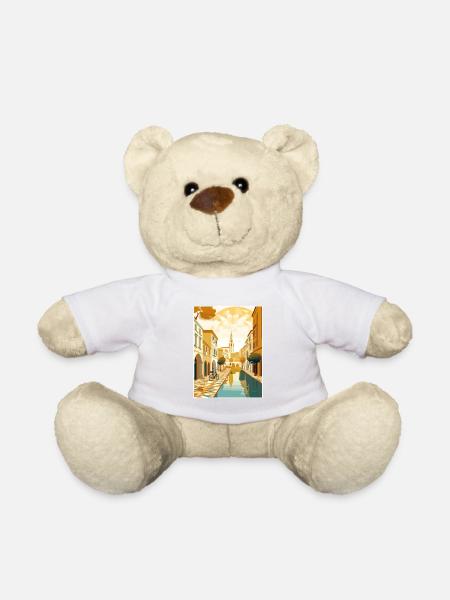 Sevilla Spanien Deko Vintage Reiseposter Souvenir - Teddy - Weiß