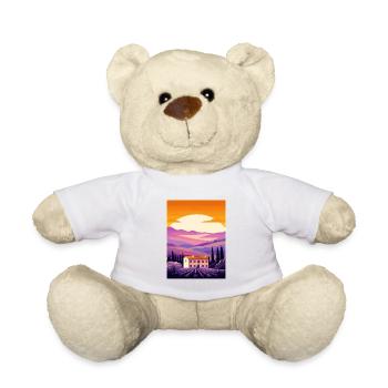 Provence Frankreich Vintage Reiseposter WPA Souvenir - Teddy - Weiß - Vorne