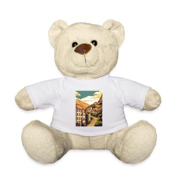 Cuenca Espagne Vintage voyage affiche WPA Souvenir - Nounours - blanc - Devant