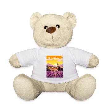Provence Frankreich Vintage Reiseposter WPA Souvenir - Teddy - Weiß - Vorne