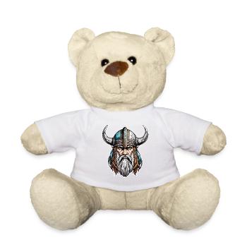 Wikinger / Thor / Odin / nordisch / keltisch - Teddy - Weiß - Vorne