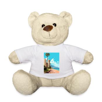 Alicante Spain Vintage Travel Poster WPA Souvenir - Teddy Bear - white - Front