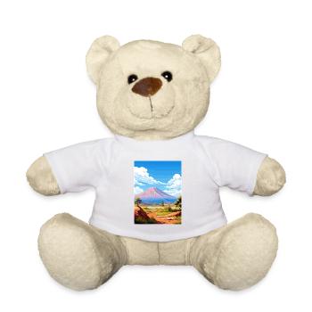 Parc national du Teide Espagne Affiche de voyage Vintage - Nounours - blanc - Devant