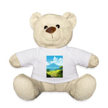 La Réunion Nationalpark Frankreich Reiseplakat - Teddy - Weiß - Vorne