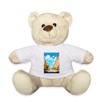 Nancy France affiche de voyage vintage WPA Souvenir - Nounours - blanc - Devant