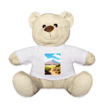 Parc national du Teide Espagne Affiche de voyage vintage - Nounours - blanc - Devant