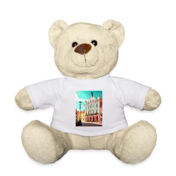Zamosc Pologne Vintage voyage affiche WPA Souvenir - Nounours - blanc - Devant