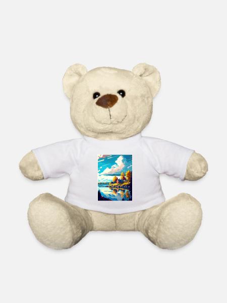 Umea Schweden Vintage Reiseposter WPA Souvenir - Teddy - Weiß