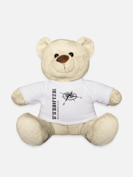 Koordinaten Brunsbüttel - Teddy - Weiß