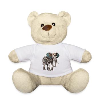 La Catrina / Tattoo / Mexico / Animal / Elephant - Teddy Bear - white - Front