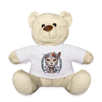 La Catrina / Tattoo / Mexico / Animal / Cat - Teddy Bear - white - Front