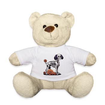 La Catrina / Tatouage / Mexique / Animal / Chien - Nounours - blanc - Devant