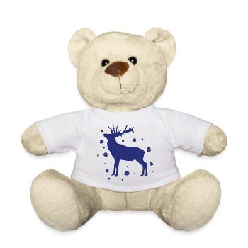 Hirsch - Wald Natur Tierschutz - Teddy - Weiß - Vorne