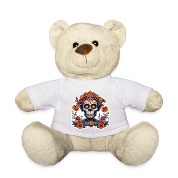 La Catrina/ Tattoo / Mexico / Animal / Monkey - Teddy Bear - white - Front