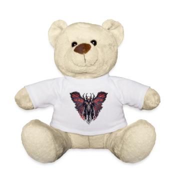 Mothman / papillon de nuit / insecte / créature mythique / flottant - Nounours - blanc - Devant
