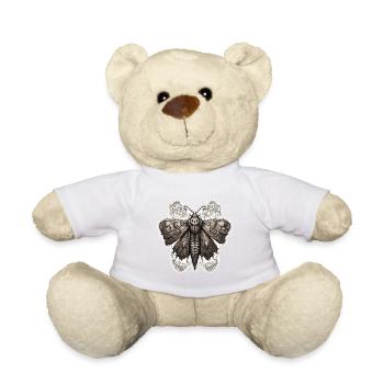 Moth / Animal / Insect / Larva / Pest - Teddy Bear - white - Front