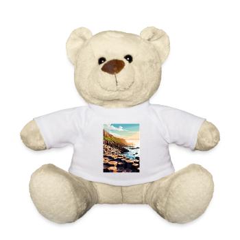 Giant S Causeway Nordirland Reiseposter - Teddy - Weiß - Vorne