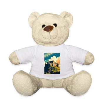 Stirling Schottland Castle Vintage Reiseposter WPA - Teddy - Weiß - Vorne