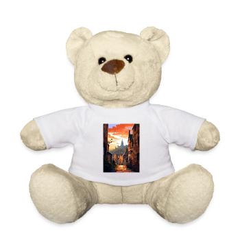 Edinburghscape European Scotland affiche de voyage - Nounours - blanc - Devant