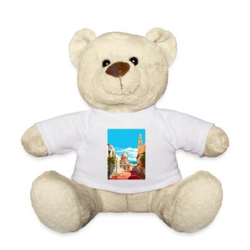 Alicante Spain Vintage Travel Poster WPA Souvenir - Teddy Bear - white - Front