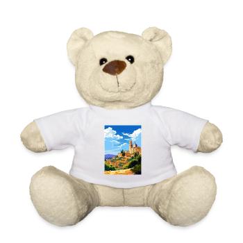 Tarragone Espagne Vintage voyage affiche WPA Souvenir - Nounours - blanc - Devant