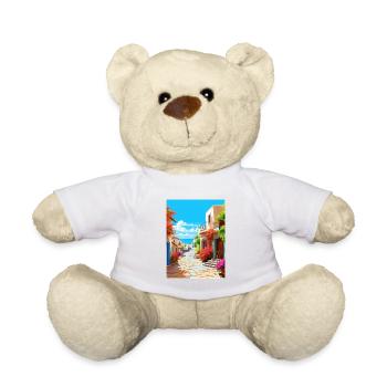 Crete Greece Decoration Vintage Travel Poster WPA - Teddy Bear - white - Front