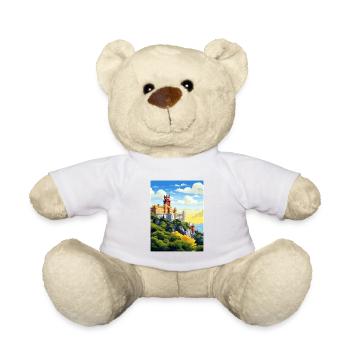Sintra Portugal Vintage voyage affiche WPA Souvenir - Nounours - blanc - Devant