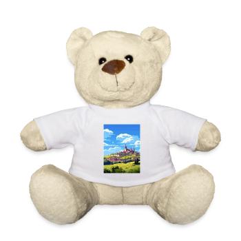 Segovia Spanien Vintage Reiseposter WPA Souvenir - Teddy - Weiß - Vorne