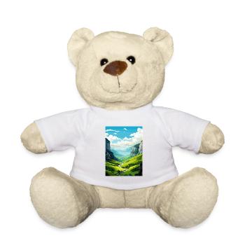 Vikos Schlucht Griechenland Deko Vintage Reiseposter WPA - Teddy - Weiß - Vorne