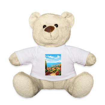 Côte D Azur France Vintage voyage affiche Souvenir - Nounours - blanc - Devant