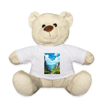 Vikos Schlucht Griechenland Deko Vintage Reiseposter WPA - Teddy - Weiß - Vorne