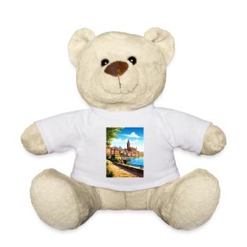 Porto Portugal Vintage Reiseposter WPA Souvenir - Teddy - Weiß - Vorne