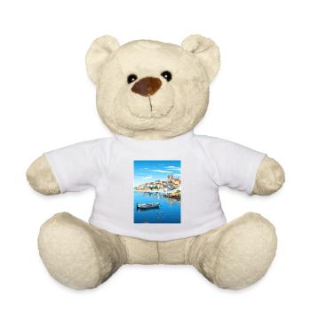 Sines Portugal Vintage Travel Poster WPA Souvenir - Teddy Bear - white - Front