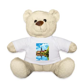 Lunen Dekoration Deutschland Vintage Reiseposter WPA - Teddy - Weiß - Vorne