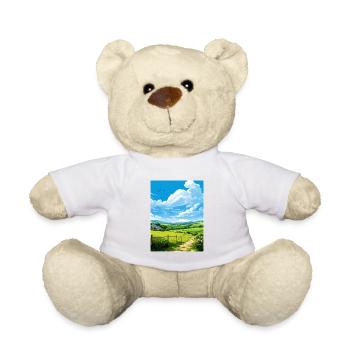 Pensrose Estate Cornwall Affiche de voyage Vintage WPA - Nounours - blanc - Devant