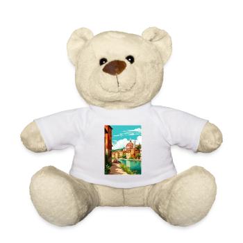 Vérone Italie Décoration Vintage Voyage Affiche WPA - Nounours - blanc - Devant
