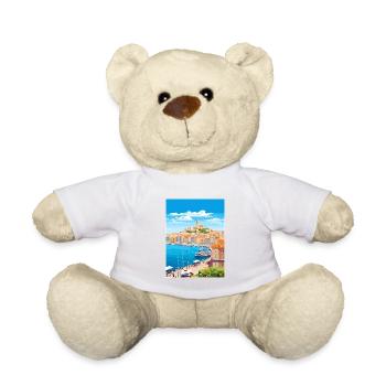 Marseillescape Frankreich Vintage Reiseposter WPA - Teddy - Weiß - Vorne
