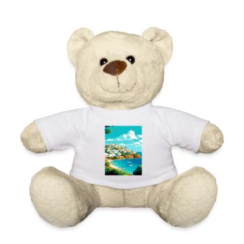 Ibiza Spain Vintage Travel Poster WPA Souvenir - Teddy Bear - white - Front