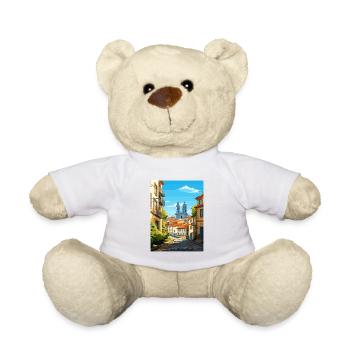 Braga Portugal Vintage voyage affiche WPA Souvenir - Nounours - blanc - Devant