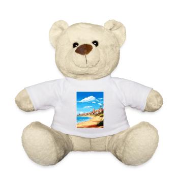 Cascais Portugal Vintage voyage affiche Souvenir - Nounours - blanc - Devant