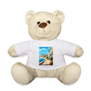 Coimbra Portugal Vintage Reiseposter Souvenir - Teddy - Weiß - Vorne