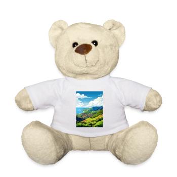 Madeira Portugal Vintage Reiseposter Souvenir - Teddy - Weiß - Vorne