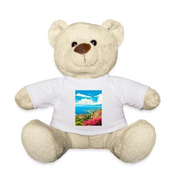 Côte D Azur France Vintage voyage affiche Souvenir - Nounours - blanc - Devant