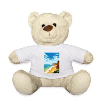 Algarve Portugal Vintage voyage affiche Souvenir - Nounours - blanc - Devant